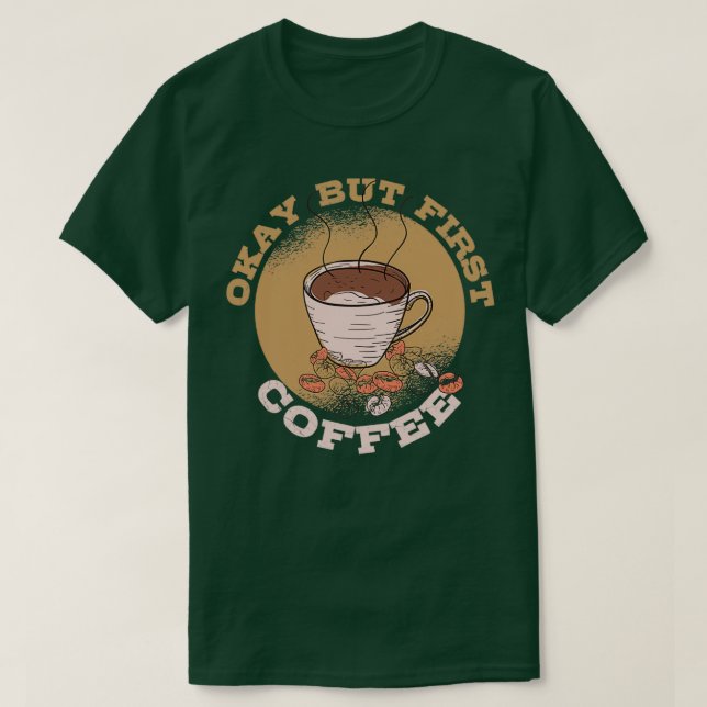 Camiseta Cafeína Cafeína Caf Espresso Cappuccino 6 (Frente do Design)