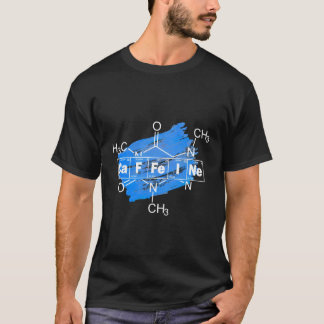 Camiseta Cafeína Cafeína Elemento Químico Ciência Periodi