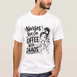 Camiseta Cafeína. Caos. Compaixão. Repita.