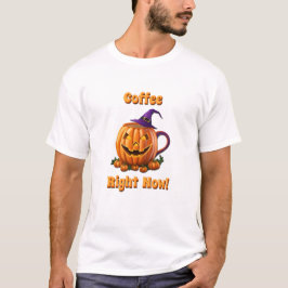Camiseta Cafeína De Café De Halloween Pumpkin Latte