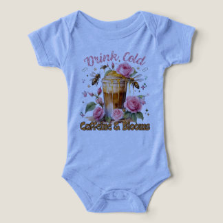 Camiseta Cafeína e Blooms: café gelado