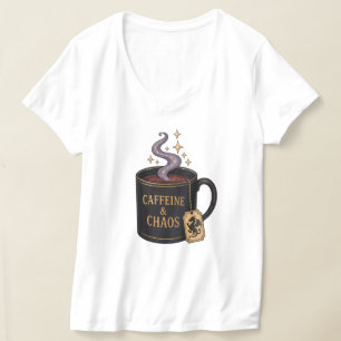 Camiseta Cafeína e Caos