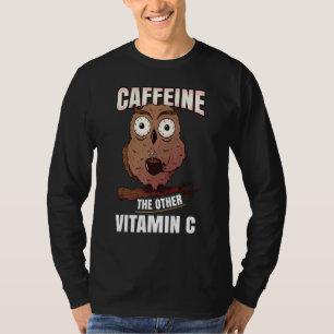Camiseta Cafeína O Outro Bebê De Café Vitamina C