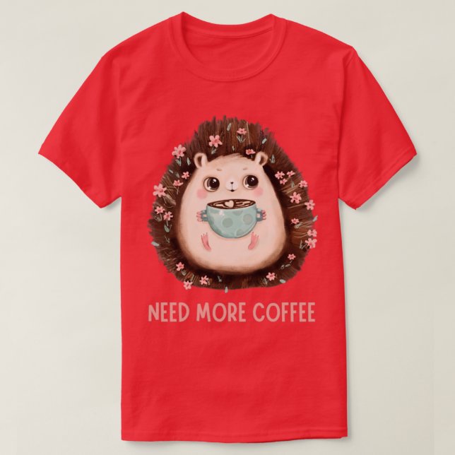 Camiseta Cafeína precisa de mais café (Frente do Design)