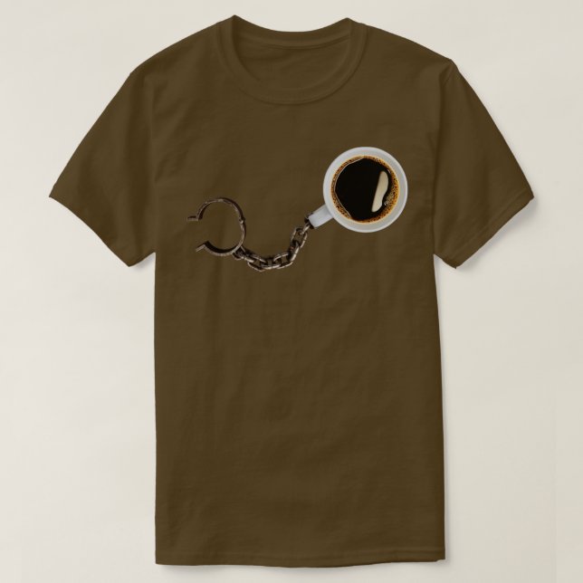 Camiseta Cafeína viciada (Frente do Design)