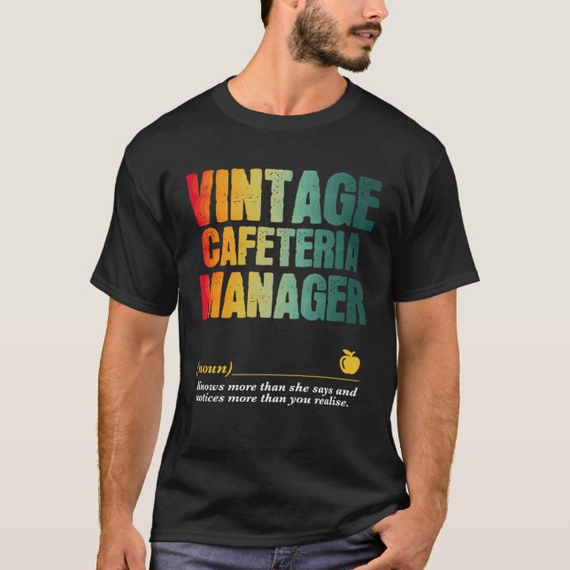 Camiseta Cafeteria Manager Appreciation Week Back to School (Frente)