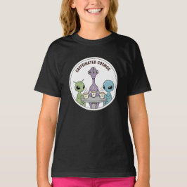Camiseta Caffeinated Cosmos Cute Funny Alien Coffee Logo