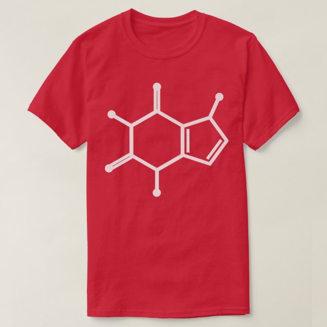 Camiseta Caffeine Chemistry Structural Formula Molecule Cof (Frente do Design)