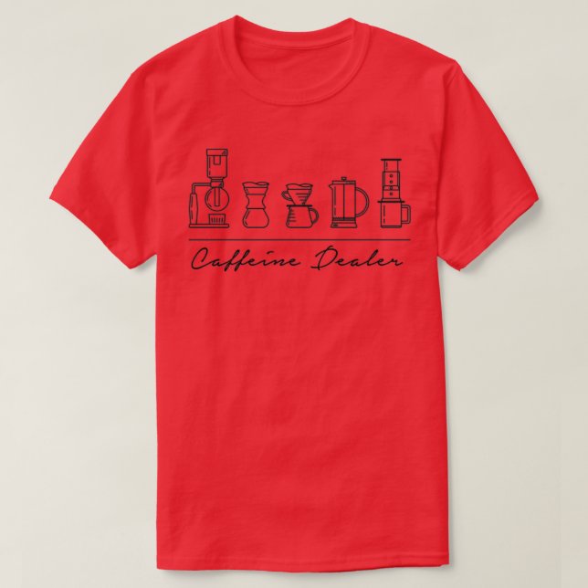 Camiseta Caffeine Dealer Barista (Frente do Design)