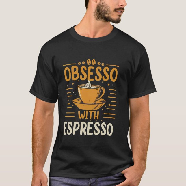 Camiseta Caffeine Espresso Cafe (Frente)