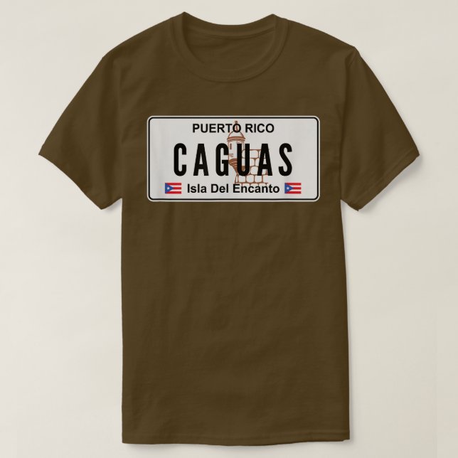CAMISETA CAGUAS  PUERTO RICO PUERTO RICAN PRIDE BORICUA PLA (Frente do Design)
