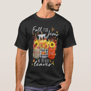 Camiseta Cai Por Jesus Ele Nunca Deixa Mulheres Cristãs Fai