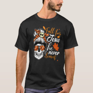 Camiseta Cai Por Jesus Ele Nunca Deixa O Maldito Hal Do Crâ