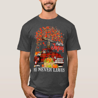 Camiseta Cai Por Jesus Ele Nunca Deixa O Obrigado De Pumpki