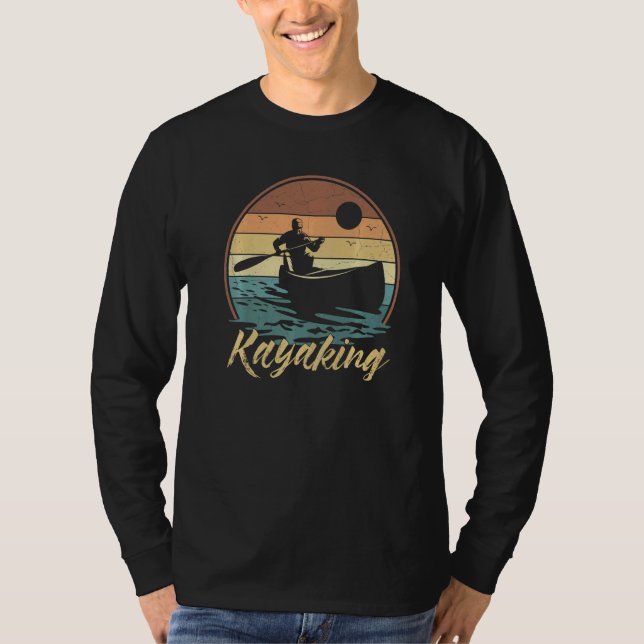 Camiseta Caiaque Caiaqueiro Paddle Passeio de Caiaque Pôr d (Frente)
