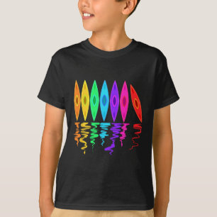 Camiseta Caiaque Colorido Caiaques Para Viagem De Caiaque E
