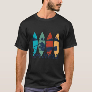 Camiseta Caiaque e Canoagem Vintage Retro O Rio Está Chaman