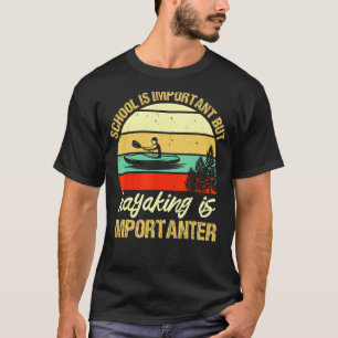 Camiseta Caiaque É Importante Retro 70s Acampamento Barco P