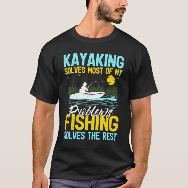 Camiseta Caiaque Resolve A Maioria Dos Meus Problemas A Pes (Frente)