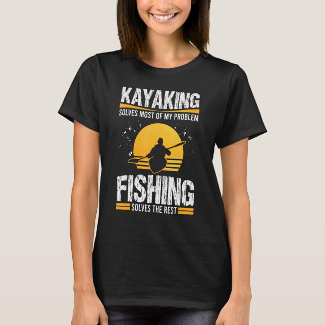 Camiseta Caiaque Resolve A Maioria Dos Meus Problemas A Pes (Frente)