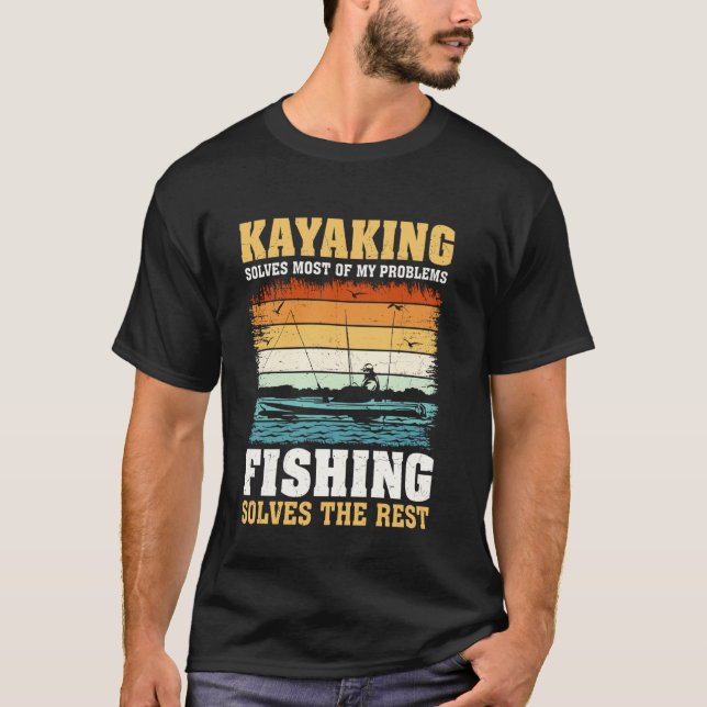 Camiseta Caiaque Resolve A Maioria Dos Meus Problemas A Pes (Frente)