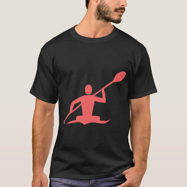 Camiseta Caiaque - Rosa Tropical (Frente)