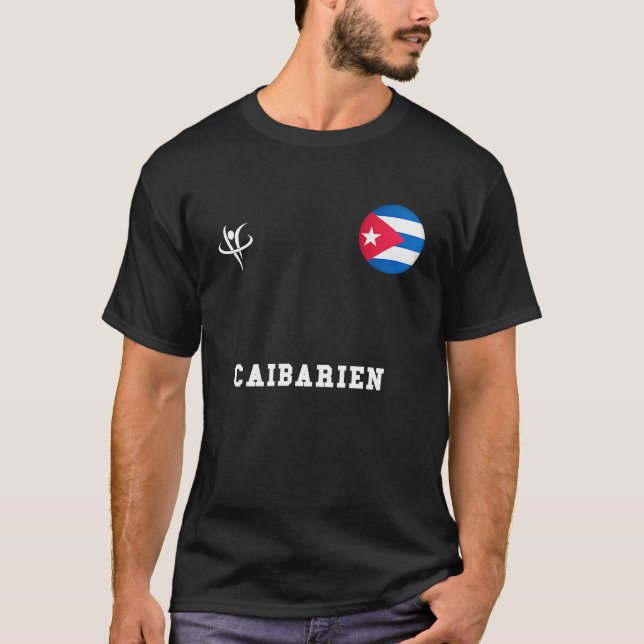 Camiseta CAIBARIEN Cuba Vintage Sports (Frente)
