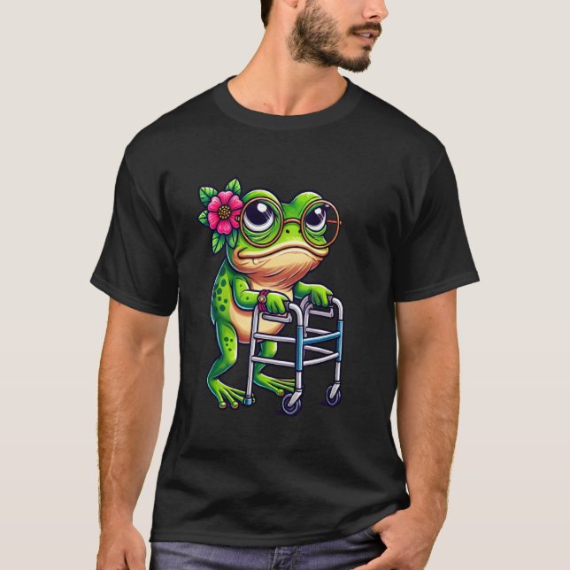 Camiseta Caído Mas Ainda Engraçado Sapo Inadequado (Frente)