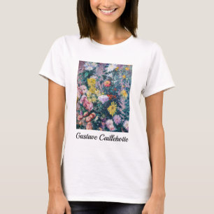 Camiseta Caillebotte - Crisântemos brancos e amarelos