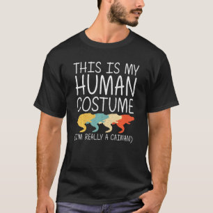 Camiseta Caiman Halloween Humano Fácil