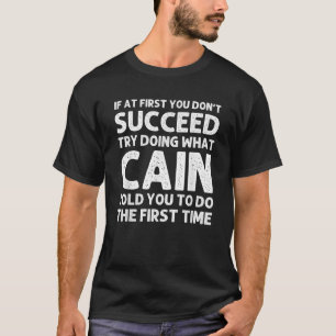 Camiseta CAIN Name Personalizado Birthday Engraçado Natal J