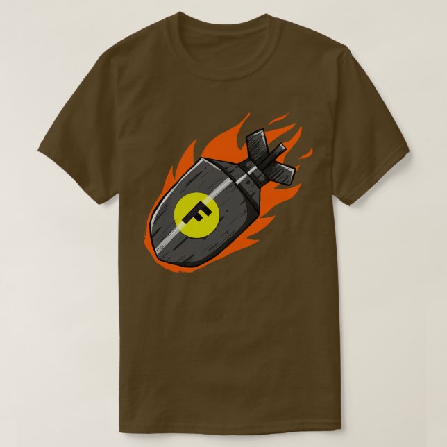 Camiseta Caindo a Bomba F (Frente do Design)