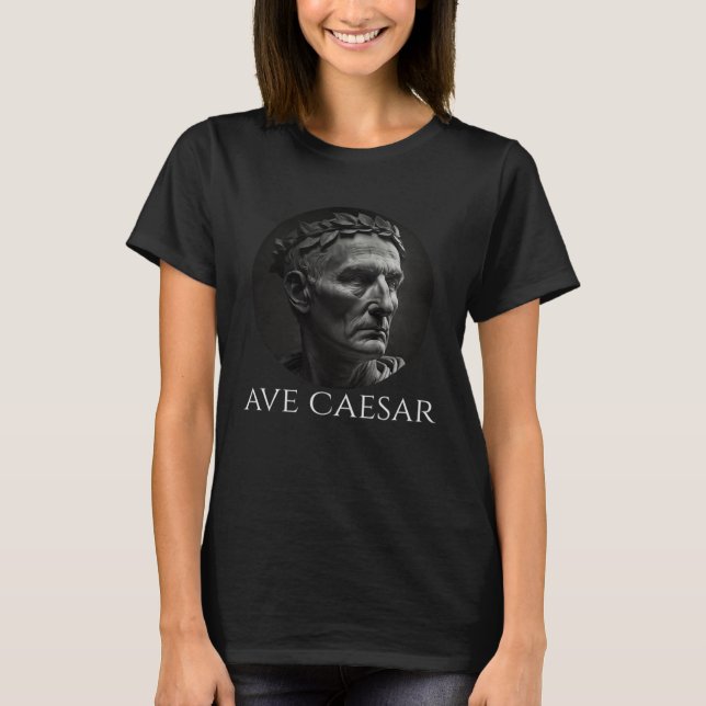 Camiseta Caio Júlio César  Ave César  Antigo Romano Seu (Frente)