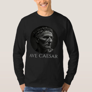 Camiseta Caio Júlio César Ave César Antigo Romano Seu