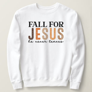 Camiseta Cair por Jesus Ele Nunca Sai - Queda Cristã