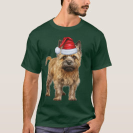 Camiseta Cairn Cairn Terrier Dog Lover Feliz Natal