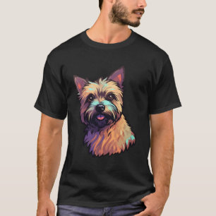 Camiseta Cairn Terrier Art Bonita Para Cães Cães Cães Cupp