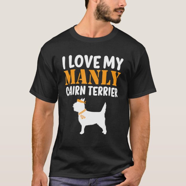 Camiseta Cairn Terrier Canine Encantado Cachorro Cachorro S (Frente)