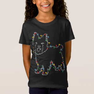 Camiseta Cairn Terrier Christmas Lights Dog Lover Ugly Swea
