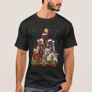 Camiseta Cairn Terrier Dog Christmas Dog Tree Xmas Sa