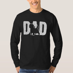 Camiseta Cairn Terrier Pai Padre Silhouette