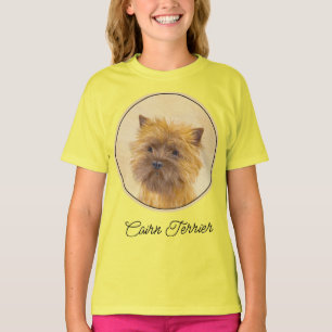 Camiseta Cairn Terrier Painting - Cachorro original bonito