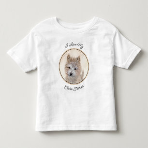 Camiseta Cairn Terrier Puppy Painting - Arte Original De Cã