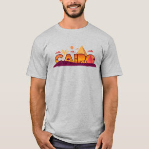 Camiseta Cairo City Lettering com Camelos