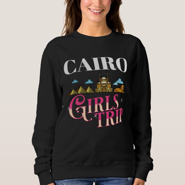 Camiseta Cairo Egypt City Trip Skyline Map Travel (Frente)