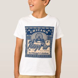 Camiseta Cais Chicago do marinho