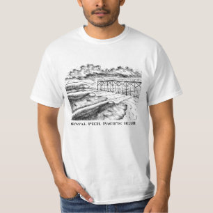 Camiseta Cais de cristal, praia pacífica