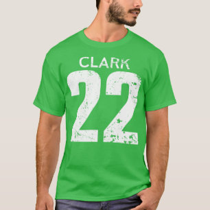 Camiseta Caitlin White Distress Jersey Número 22 TShirt