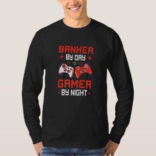 Camiseta Caixa Bancário De Dia Jogador À Noite Funcionário
