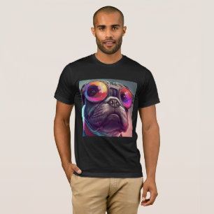 CAMISETA CAIXA COM CAMADAS-T DE ESPALHOS